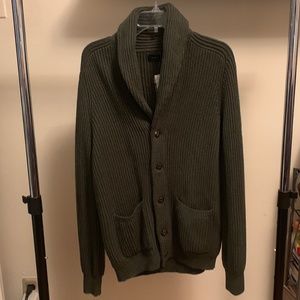 J. Crew Men's Long Sleeve Cardigan Shawl Collar